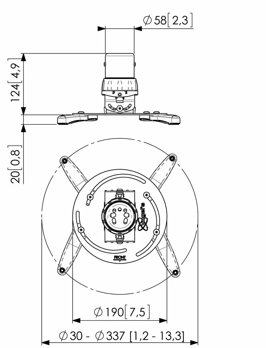 Projector Ceiling Mount Vogel's PPC1500 Photo 2