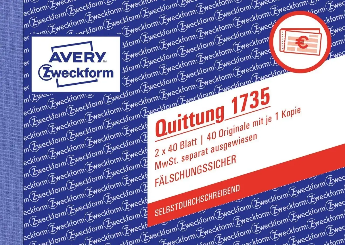 Бухгалтерская форма/книга AVERY 1735-5 Photo 2