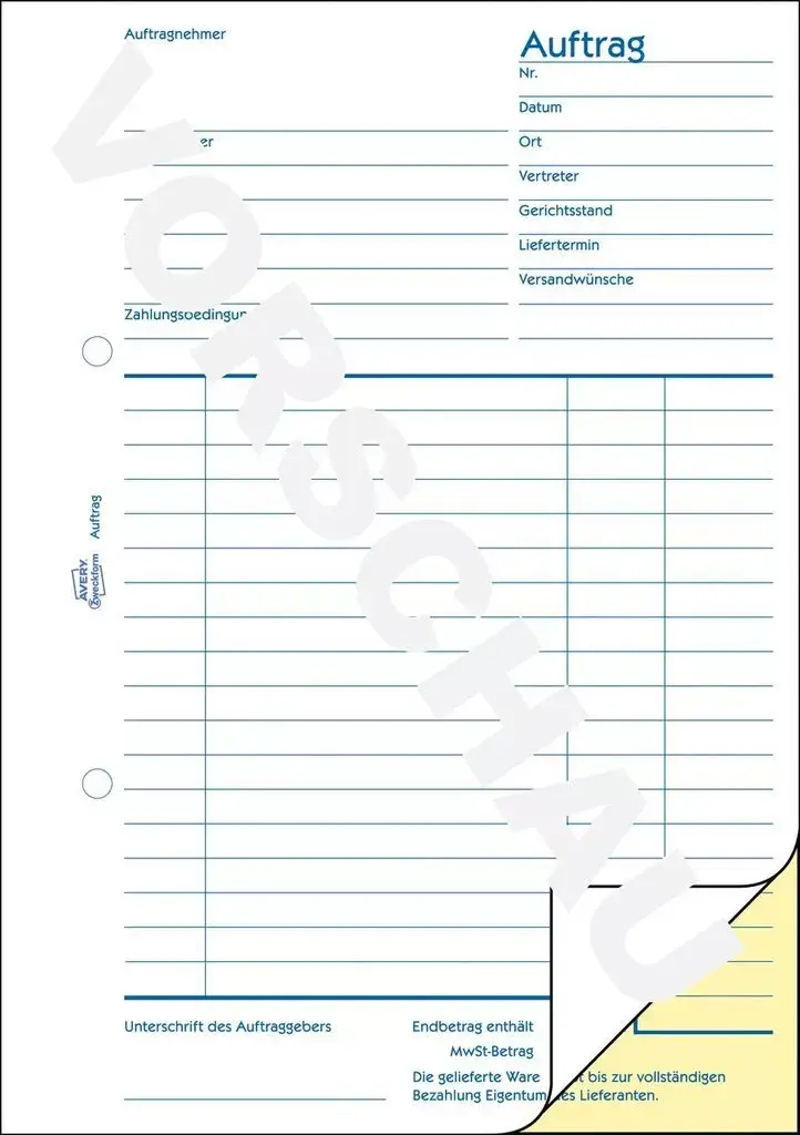Бухгалтерская форма книга AVERY 1721-5 Photo 3