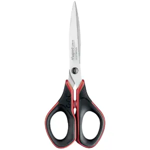 Scissors Maped Art & Craft 496210 — straight cut, single-blade, 17 cm blade, black/red
