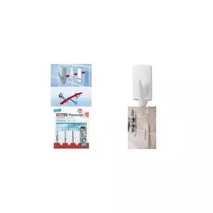 Adhesive Hook Tesa Powerstrips 57559 White — Removable wall hook for damage-free hanging