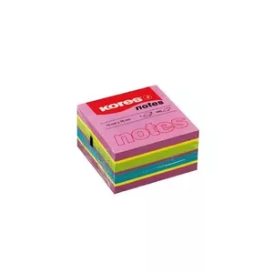 Piezīmju papīrs kvadrātveida Kores 48464 daudzkrāsains