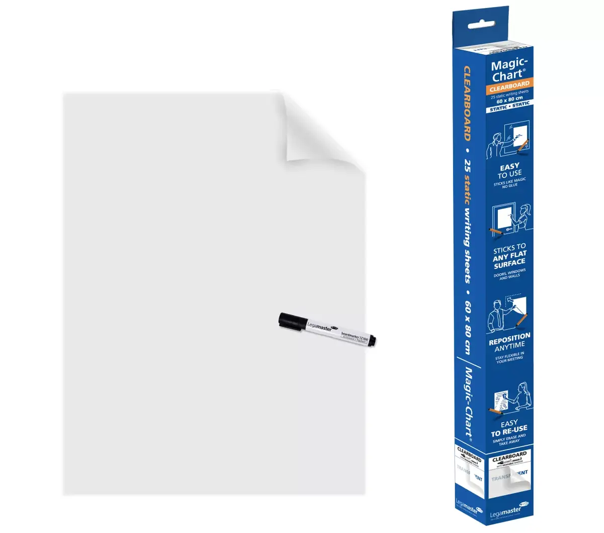 Clearboard Foil Legamaster Magic-Chart 60x80cm Photo 3