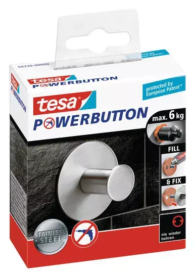 Dvieļu āķis TESA Powerbutton 59330 Photo 2