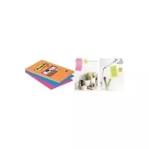 Sticky Notes pad 3M Post-it 4690-S3B Super Sticky 101 x 152 mm Bangkok Collection