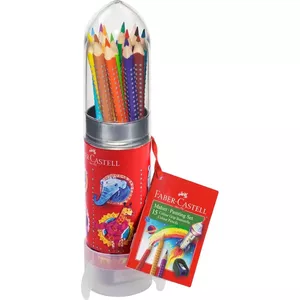 Faber-Castell 112457 zīmuļu uzgalis Standarta zīmuļa apvalks Zils, Oranžs, Violets, Dzeltens