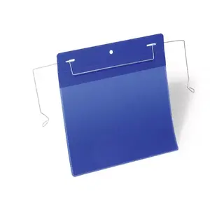 Document Folder Durable 1752 Blue Transparent A5 polypropylene, holds 1 card 223 x 218 mm