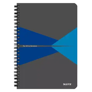 Notebook LEITZ A5 hardcover 90 sheets 90 g/m² Blue/Grey (model 4498-00-35)