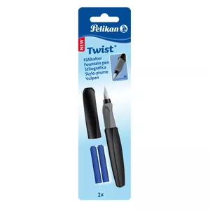 Fountain pen Pelikan Twist P457 — Cartridge filling, Black, Medium nib, 1 pc