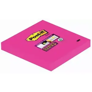 Self-adhesive note paper 3M 654SPI square 76×76 mm pink, 90 sheets, PEFC