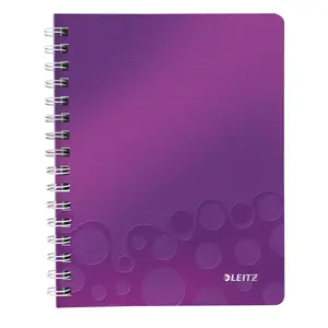 Writing Notebook Leitz WOW A5 80 Sheets Purple