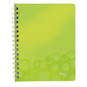 Notebook A5 Leitz WOW — 80 sheets, 80 g/m², squared paper, green