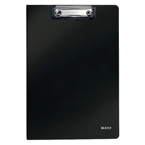 Leitz Clipfolder with front cover Solid Black A4 75 sheets