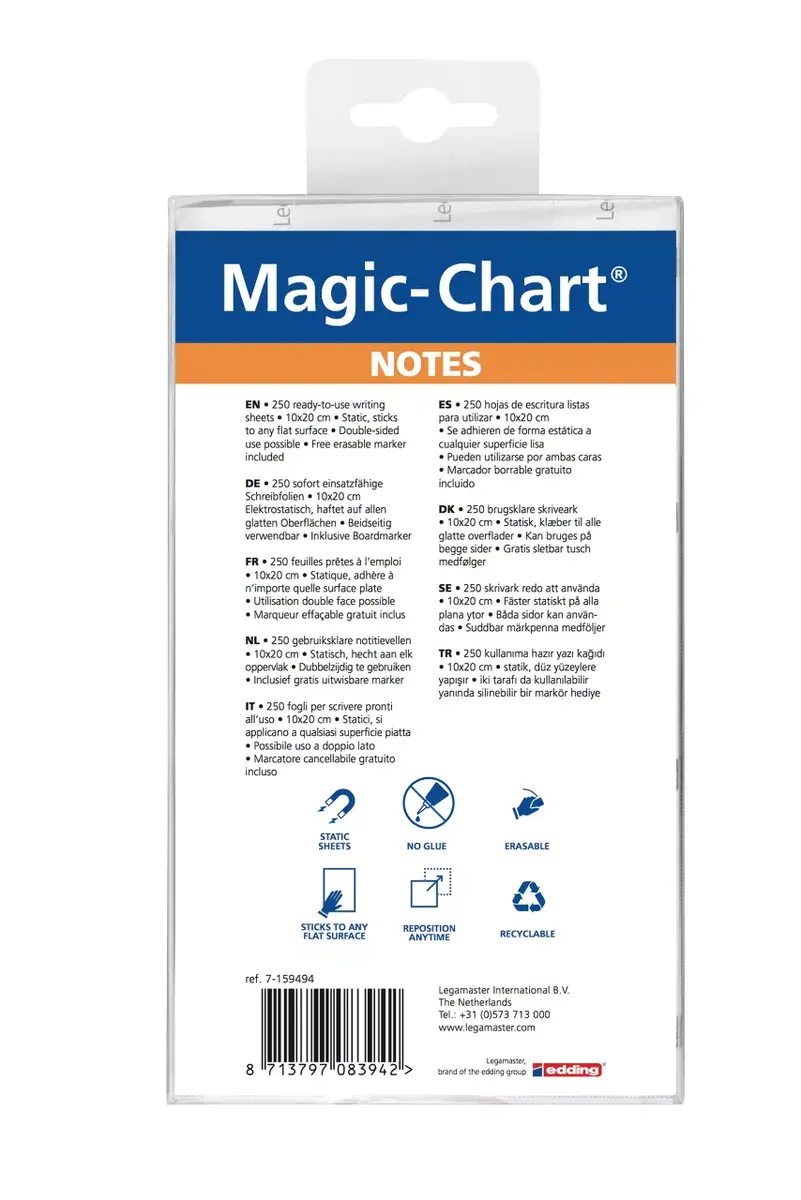 Magic-Chart piezīme Legamaster 10x20cm dažādi Photo 4