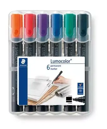 Pastāvīgais marķieris Staedtler Lumocolor 350 WP6 Photo 2