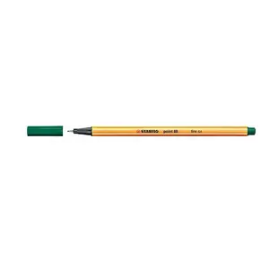 Файналайнер Stabilo point 88 Green — зелёный, шестигранный корпус, 1 шт.