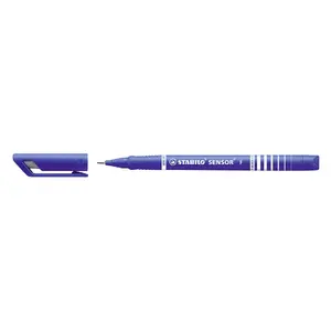 Fine fineliner pen Stabilo SENSOR Blue — fine tip, single piece