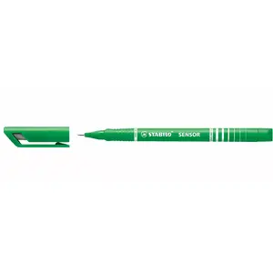 Файловый лайнер Stabilo SENSOR fineliner Fine Green — 1 штука, тонкий наконечник