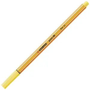 Файлайнер Stabilo point 88 Yellow — шестигранный корпус, 1 шт.
