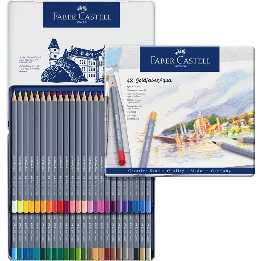 Faber-Castell Goldfaber Aqua akvareļu zīmuļi 48 gab. Photo 3