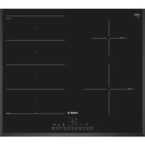 Bosch Serie 6 PXE651FC1E plīts virsmas sildelements Melns Iebūvēts Zonas indukcijas plīts 4 zone(s)