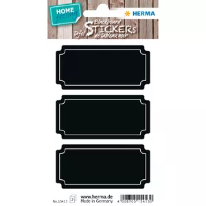 HERMA 15413 pašlīmējošā etiķete Pastāvīgs Melns 6 pcs