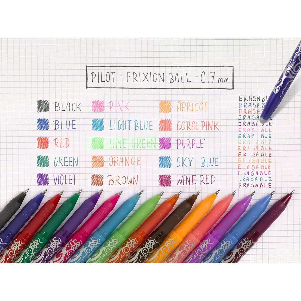 Pildspalva Pilot FriXion Ball 0.7 (M) Photo 3