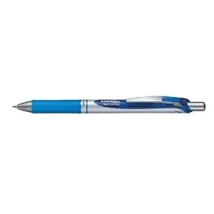 Retractable clip-on gel pen PENTEL EnerGel XM, blue ink, pack of 12