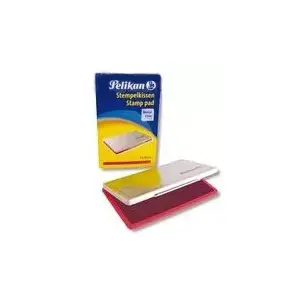 Подушечка для штампов Металлический корпус Pelikan 331025 Красная Серебристая