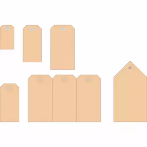 Pasta sūtījumu birkas HERMA 6070 80x150 mm ar plastmasas aci salocītu stūri