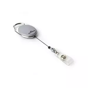 Badge reel Durable BADGE REEL STYLE Grey — 10 pcs, strap 80 cm