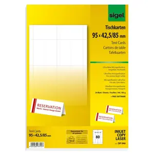 Printeru etiķete balta Sigel DP046