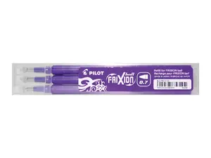 Стержень гелевый PILOT Pilot FriXion BLS-FR7-V-S3 — фиолетовый, совместим с FriXion Ball/Slim/Clicker