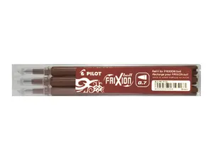 Стержим с исчезающими чернилами PILOT Pilot FriXion BLS-FR7-BN-S3 коричневый для FriXion Ball/Slim/Clicker