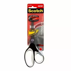 Scissors 3M 1468TMX universal straight cut, stainless steel blades, black handles, white accents