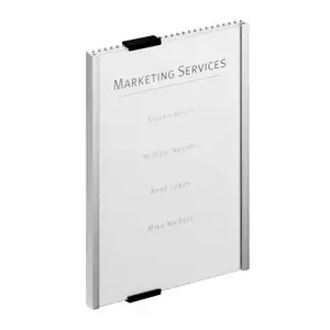 Acrylic and Aluminium Info Sign Durable 149×210.5 mm, Silver