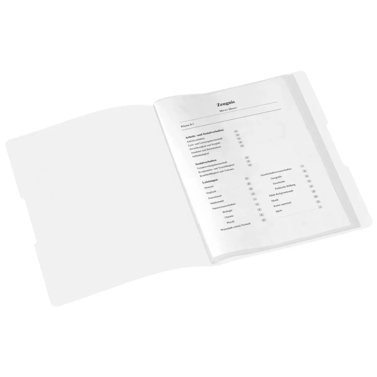 Conventional file folder Herlitz Zeugnisse Polypropylene (PP) White A4 Photo 2
