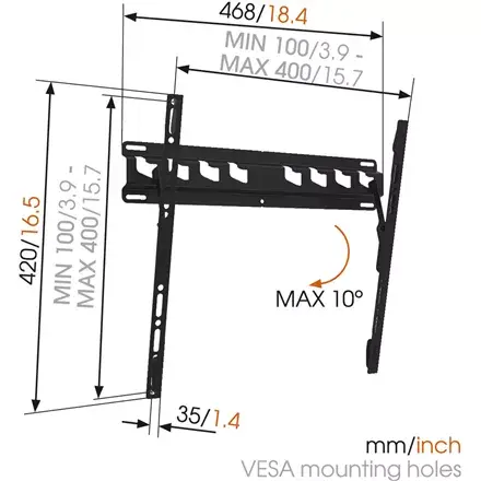 Vogel's MA 3010 Tilt wall mount for 32–65" TVs Photo 4