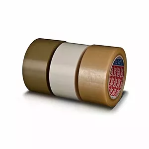 Iepakojuma lente Tesa 4124 PVC 38 mm x 66 m — izturīga pret plīšanu, ar stipru līmi