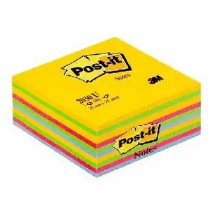 Self-adhesive note paper 3M 2030U, square 76×76 mm, 450 sheets, blue/green/pink/yellow