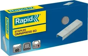 Скобы Rapid Omnipress 60, оцинкованные для системы Omnipress, низкопрофильные — 1 лента (5000562)