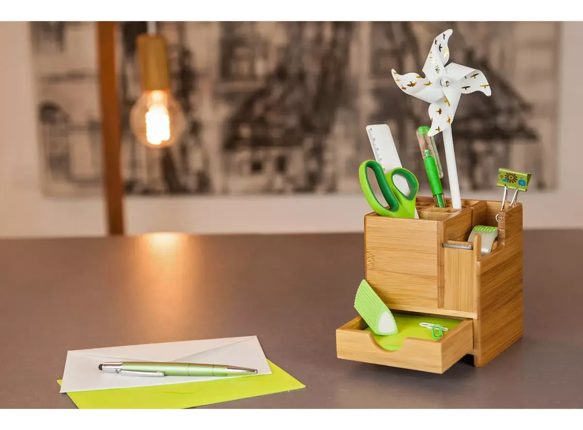 WEDO 61 1707 bamboo pen and pencil holder Photo 2