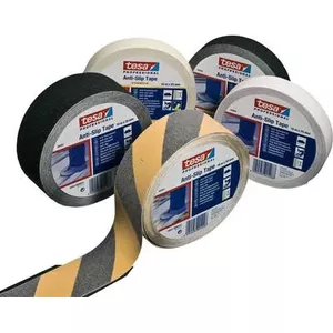 Pretsslīdēšanas lenta Tesa 60950, melna, 15 m × 25 mm