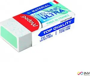 Eraser Maped Technic Ultra Mini 36-piece display white — bi-material compact erasers (Model 106711)