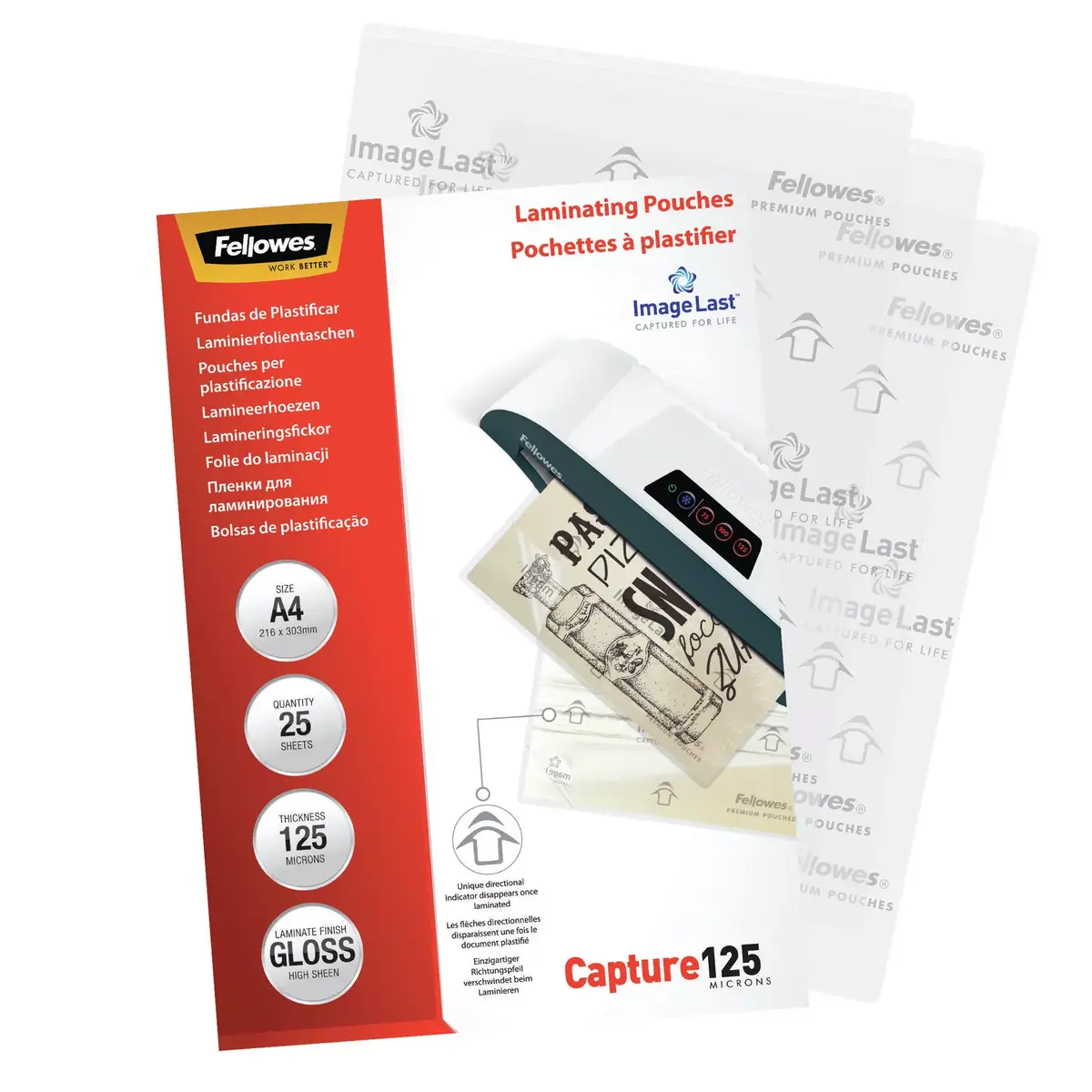 Laminating Pouch Fellowes ImageLast A4 125 Micron Photo 2
