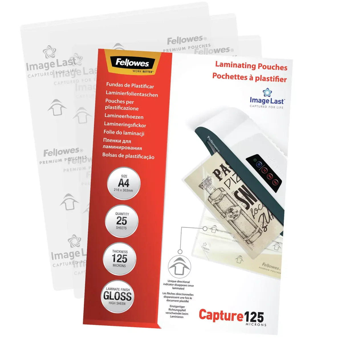 Laminating Pouch Fellowes ImageLast A4 125 Micron Photo 4