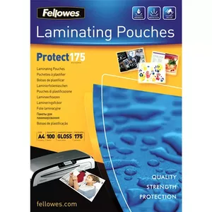 Laminating Pouch Fellowes A4 Glossy 175 Micron 100 pack
