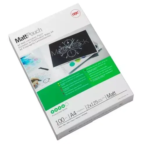 Laminēšanas maisiņi GBC Matēti A4 2x125 Mikroni Photo 2