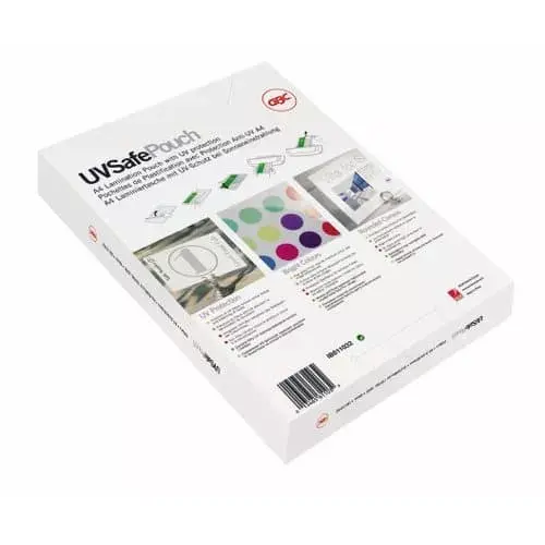 Laminating Pouches GBC UV Safe A4 2x150 Micron Gloss Photo 2