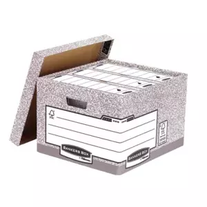 File storage box Fellowes Bankers Box Grey 01810-FFEU